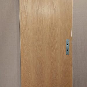 Zimmert&uuml;r mit L&uuml;ftungsgitter(oben+unten), Holzfunier natur, inkl. Zarge