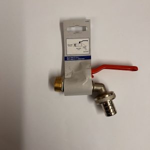 Kugelauslaufventil 21 mm (R 1/2) mit Schlauchverschraubung
